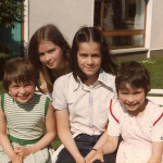 Sharon, Andrea e Caroline in compagnia di una cugina